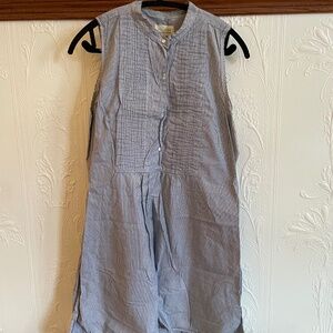 Nili Lotan Blue pinstripe cotton tank - made in New York